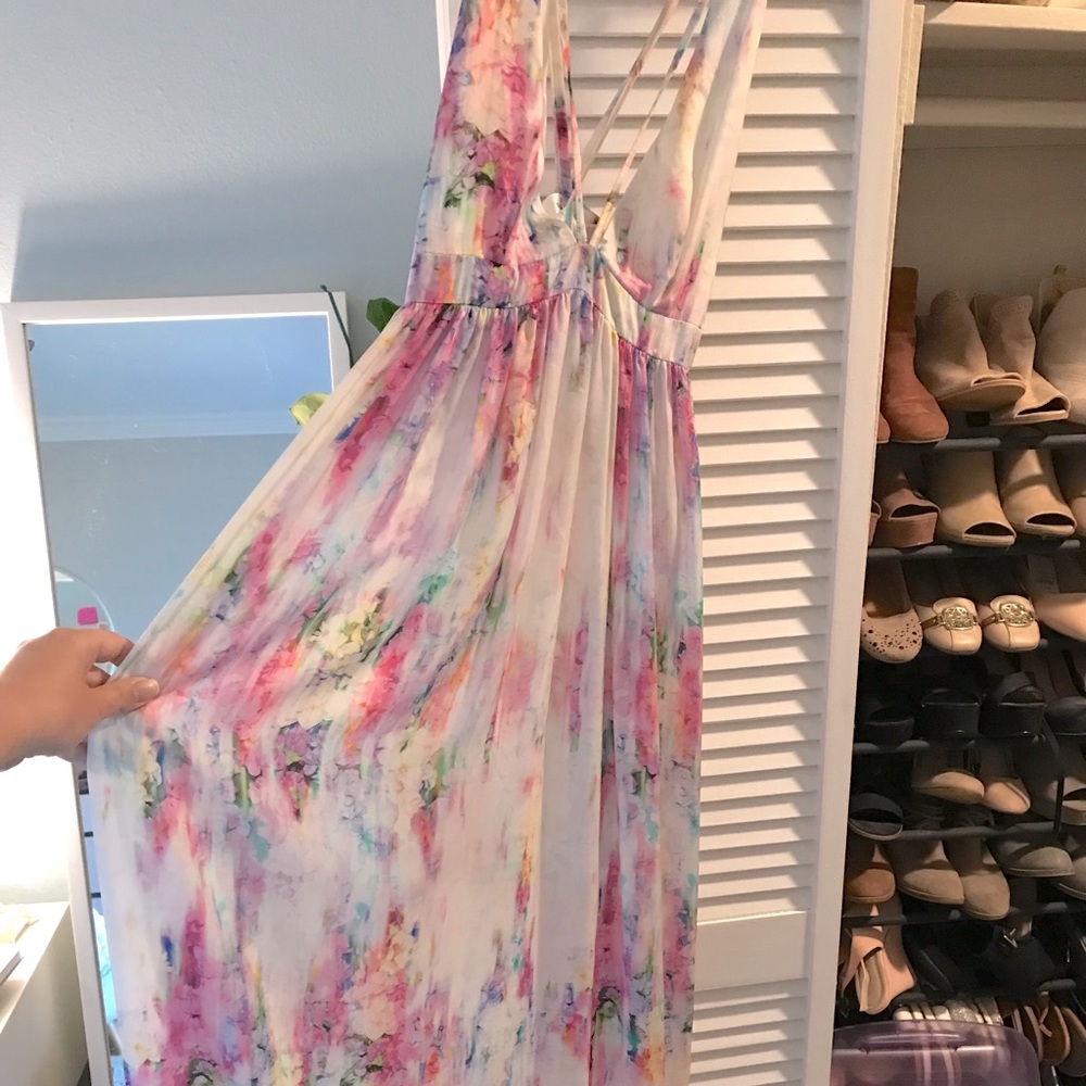 Watercolor Maxi dress